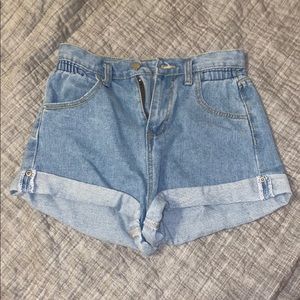 girls blue jean shorts